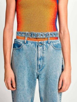 Голубые джинсы Y/PROJECT: фото 3 - Invogue