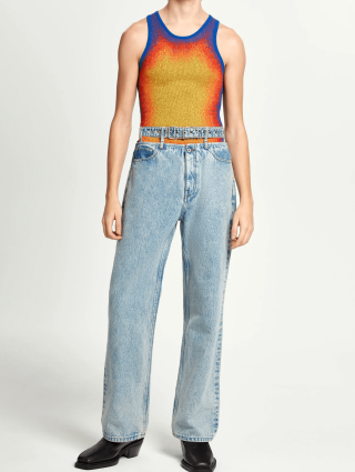 Голубые джинсы Y/PROJECT: фото 4 - Invogue