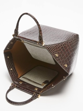 Коричневая сумка MAX MARA: фото 3 - Invogue