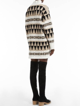 Кремовое платье MAX MARA: фото 2 - Invogue