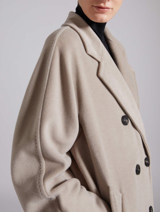 Кремове пальто MAX MARA з вовни та кашеміру: фото 4 - Invogue