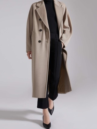 Кремове пальто MAX MARA з вовни та кашеміру: фото 5 - Invogue