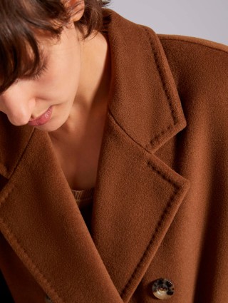 Коричневе пальто MAX MARA : фото 4 - Invogue