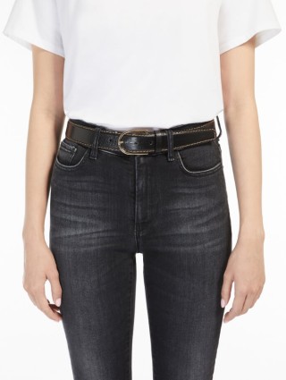 Чёрный ремень MAX MARA: фото 2 - Invogue