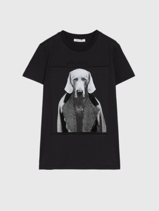 Чёрная футболка MAX MARA: фото - Invogue