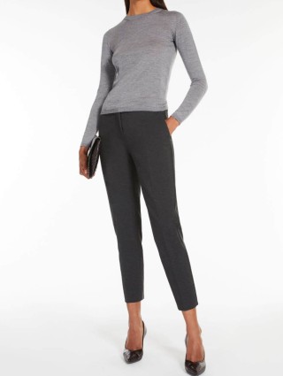 Тёмно-серые брюки MAX MARA: фото 3 - Invogue