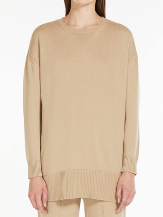 Кремовый свитер MAX MARA: фото 1 - Invogue