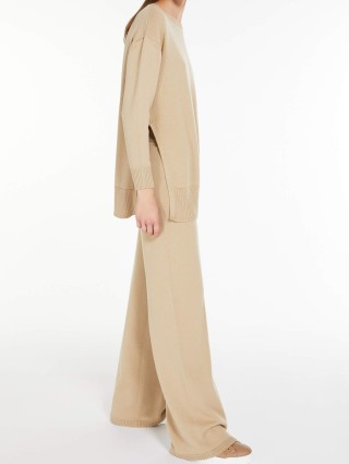 Кремовый свитер MAX MARA: фото 3 - Invogue