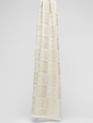 Бежевый шарф MAX MARA: фото - Invogue