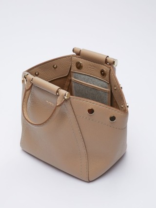 Бежевая сумка MAX MARA: фото 4 - Invogue