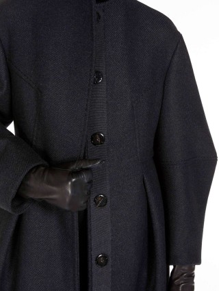 Темно-серое пальто MAX MARA из шерсти и кашемира: фото 3 - Invogue