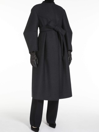 Темно-серое пальто MAX MARA из шерсти и кашемира: фото 5 - Invogue