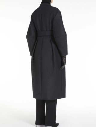 Темно-серое пальто MAX MARA из шерсти и кашемира: фото 2 - Invogue