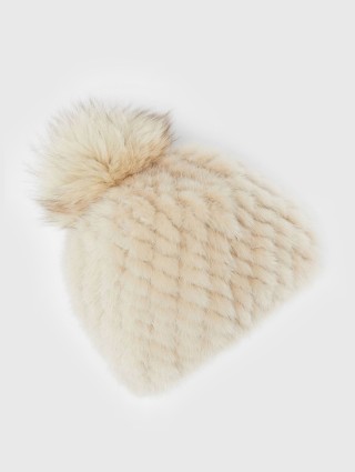 Бежева шапка MAX MARA : фото - Invogue