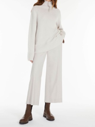 Кремовый свитер MAX MARA: фото 3 - Invogue