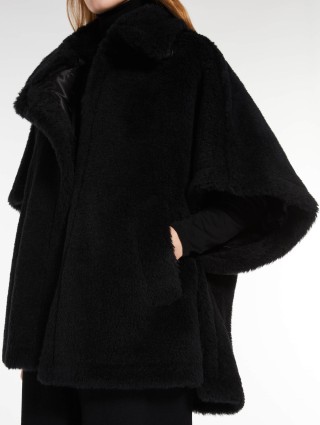 Чорне пончо MAX MARA : фото 3 - Invogue