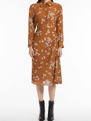 Бежевое платье MAX MARA: фото 1 - Invogue