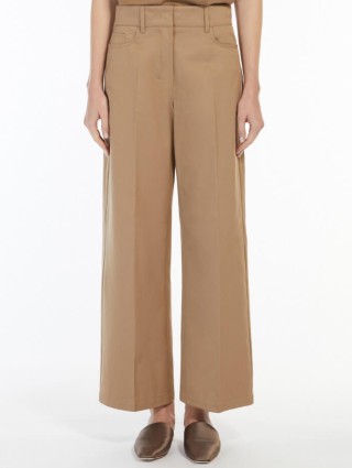 Бежевые брюки MAX MARA: фото 1 - Invogue