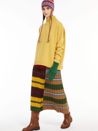 Жовта спідниця WEEKEND MAX MARA : фото 3 - Invogue