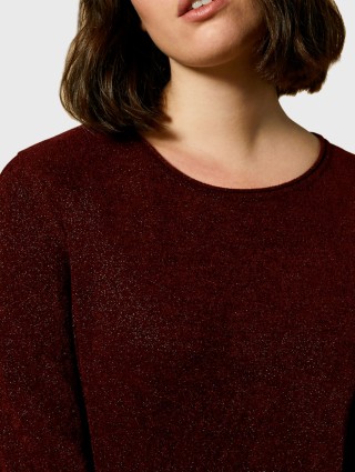Бордовий светр MARINA RINALDI : фото 2 - Invogue