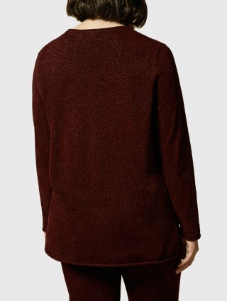 Бордовий светр MARINA RINALDI : фото 1 - Invogue