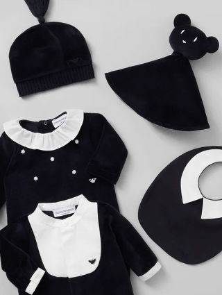 Синій комбінезон EMPORIO ARMANI KIDS : фото 3 - Invogue