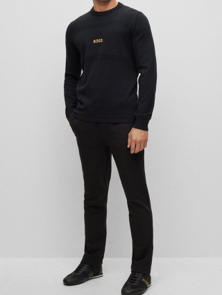 Чёрный свитер BOSS: фото 4 - Invogue