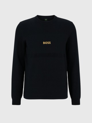 Чёрный свитер BOSS: фото - Invogue