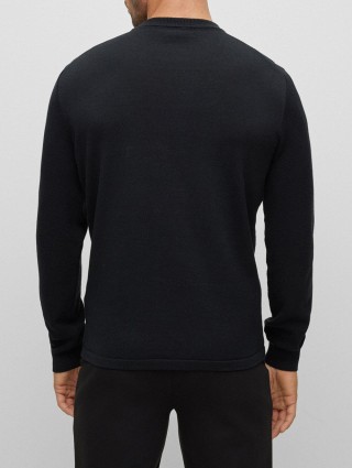 Чёрный свитер BOSS: фото 2 - Invogue