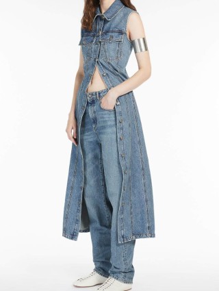 Тёмно-синие джинсы SPORTMAX: фото 4 - Invogue