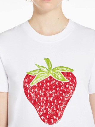 Белая футболка SPORTMAX: фото 3 - Invogue