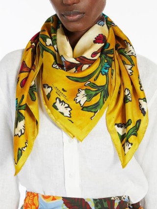 Жёлтый платок WEEKEND ACCESSORIES: фото 3 - Invogue