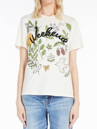 Кремова футболка WEEKEND MAX MARA : фото 1 - Invogue