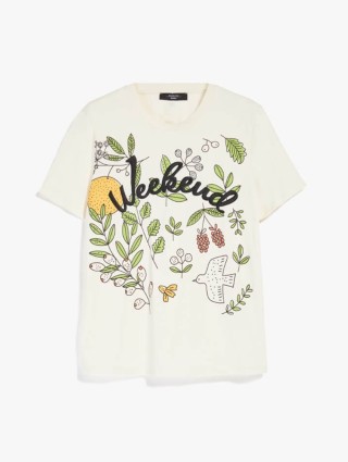 Кремова футболка WEEKEND MAX MARA : фото - Invogue