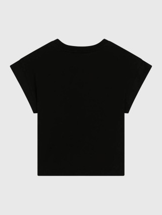 Чорна футболка DOLCE&GABBANA KIDS : фото 1 - Invogue