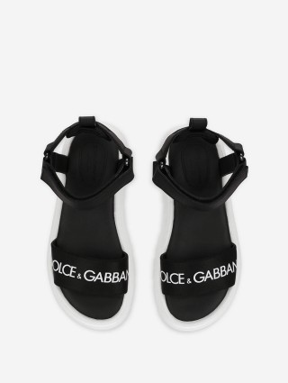 Чорні босоніжки DOLCE&GABBANA KIDS : фото 3 - Invogue