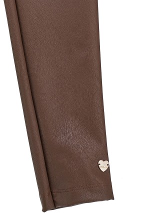 Коричневі легінси MONNALISA : фото 2 - Invogue