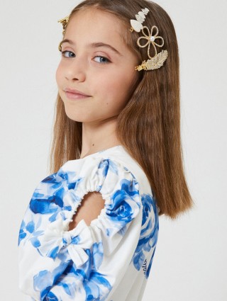 Белая заколка MONNALISA: фото 2 - Invogue