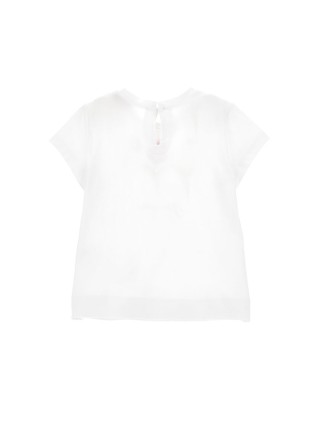 Белая футболка MONNALISA: фото 1 - Invogue