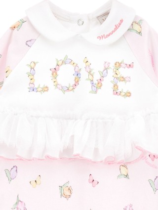 Рожевий комбінезон, шапочка MONNALISA: фото 3 - Invogue