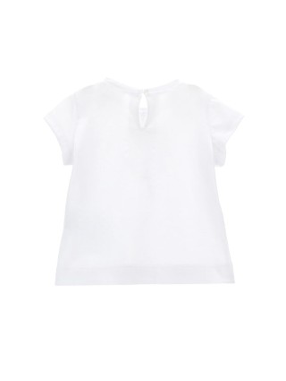 Біла футболка MONNALISA : фото 1 - Invogue