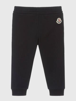 Чёрные штаны MONCLER ENFANT: фото 1 - Invogue