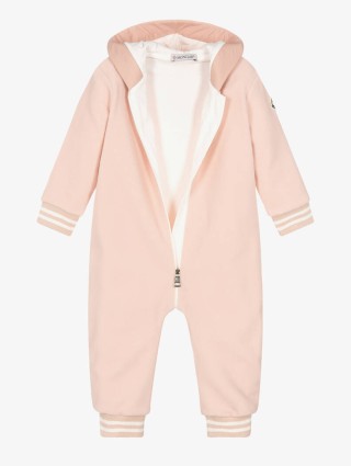 Рожевий комбінезон MONCLER ENFANT: фото 2 - Invogue