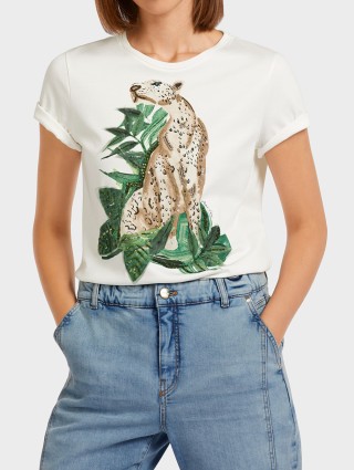 Зелена футболка MARC CAIN : фото 4 - Invogue