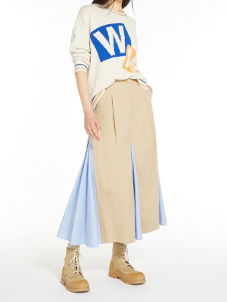 Кремовая юбка WEEKEND MAX MARA: фото 3 - Invogue