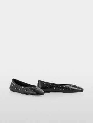 Шкіряні балетки Marc Cain з заклепками: фото 2 - Invogue