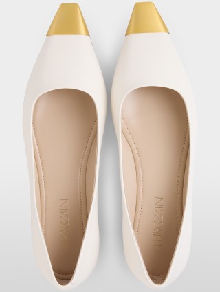 Плоскі балетки Marc Cain зі шкіри кози: фото 4 - Invogue