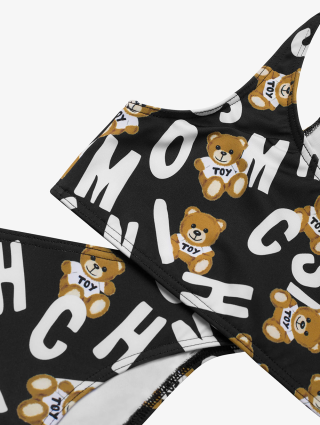 Чорне бікіні MOSCHINO KIDS : фото 2 - Invogue