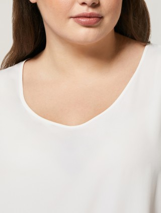 Кремова блуза PERSONA: фото 3 - Invogue