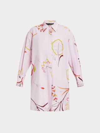 Рожева блуза Marina Rinaldi з принтом: фото - Invogue